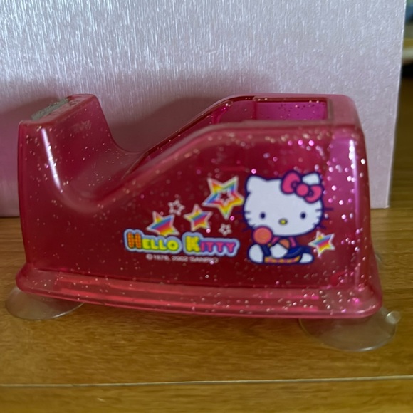 Vintage 2002/2003 Hello Kitty Pink Sparkle Desk Set - Picture 2 of 12